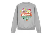 SpongeBob SquarePants Unisex Adult Good Tide-ings Patrick Star Santa Claus Christmas Sweatshirt (Sport Heather) - UTTV12618