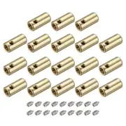 18Pcs 3.5mm Metal Shoelace Tips Screws Shoelace End Tip Cords End Gold