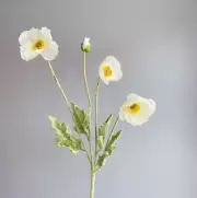 Artificial Poppy Long Stem Silk Flowers Home Garden Table Bouquet Decorations