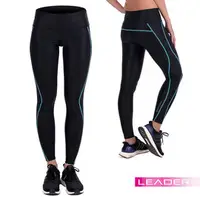 在飛比找PChome商店街優惠-【Leader X】女性專用 X-Fit運動壓縮寬腰緊身褲 