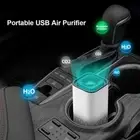 Portable USB Negative Ion Air Purifier with HEPA Filter Home Odor Eliminator