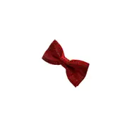 Boys Red With White & Black Dots Patterned Bow Tie