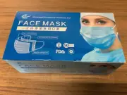 50 pcs Surgical Face Mask 3-layer EN14683 Blue **
