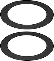 uxcell Goof Rings for 5/6 Inch Recessed Can Lighting Down Light, 2 Pcs Metal Goof Trim Rings Cover, Outer Diameter 8.07-inch, Inner Diameter 6.29-inch, Matte Finish Black, Flush Mount