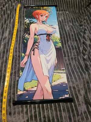 One Piece Nami - Anime Waifu Scroll Poster -30" x 10"