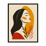 Modern Women Framed Print Fine Art Poster Print