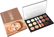 Concealer Foundation Palette,18 Colors Full Coverage Highlight Cream | Lasting Long Beauty Contour Palette For Dating, Traveling, Business Trip