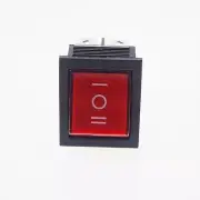 5pcs Red Light DPDT NO/OFF/NO 3 Position 15A 6 Pins Boat Rocker Switch