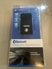 Premier Bluetooth Hands Free Speakerphone - Sun Visor Clip - New