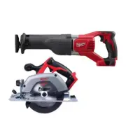 Milwaukee Reciprocating Saw 18V Lithium-Ion Cordless w/ 6-1/2 in Circular Saw