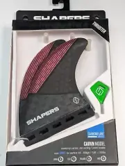 SHAPERS Fits futures 3 fin Small size thruster surfboard fins Honeycomb Carbon