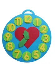 Interactive Felt Clock for Kids – Learn to Tell Time with Fun, Hands-On Toy
