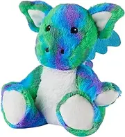 Warmies Plush Rainbow Dragon Microwavable Weighted Teddy with French Lavender Scent, Hot or Cold Wheat Bag for Cool Relaxation and Warm Relief