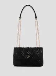 GUESS Women's Black Adelasia Convertible Crossbody Bag