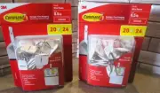 (2) 3M Command Brand Small Wire Toggle Indoor Hooks, White You get 2 Packs $AVE
