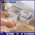 3 Pack Fruit Storage Containers BPA-Free Food Storage Containers for Fridge AU