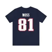 在飛比找蝦皮購物優惠-Randy Moss - 新英格蘭愛國者隊 - 球迷 T 恤
