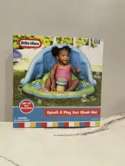 Little Tikes Splash And Play Sun Shade Mat Toddler Swimming Pool Inflatable New