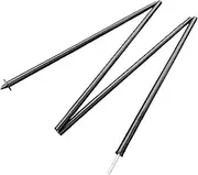 TENOL Tent Pole 200cm Foldable Easy Installation Multipurpose Iron Adjustable Tent Rod Canopy Rod for Camping Hiking Outdoor Beach