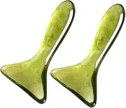 LOLIPPYY 2pcs Gua Massage Tool for Face and Neck Meridian Scraping Boards for Muscle Relief and Relaxation for Home and Spa Use