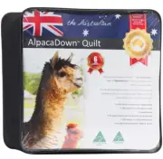 The Australian AlpacaDown Queen Quilt Natural Fleece Hypoallergenic New