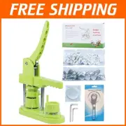 Easy to Use Button Maker Press - Complete Kit with Circle Cutter & 500 Parts