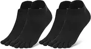 [aomagic] Merino Wool Toe Socks for Men and Women, Athletic Running Socks with Toe Separation (2-3 Pairs)
