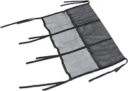KONTONTY Trampoline Storage Mesh Bag Washable Multi Grid Trampoline Shoes Bag with Compartments for Water Bottles Easy to Install Hanging Pouch for Safe Jumping Fun