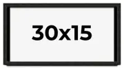 30x15 Shadow Box Black Rustic Barnwood Display Frame | 1.125 Inch Deep | 0.875