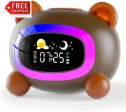 Kids Alarm Clock Wake up Light for Kids, Toddlers Night Light Clock for Bedroom,