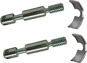 cyclingcolors 2 x Bed Screws M6 x 50 mm + Segment Part 38 mm Furniture Connector Bed Connector Furniture Body Connector Crescent Nuts Crescent Moon