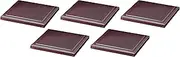 Set of 5 [A] 5 inch Sensuji Shokado Lid Only, Black Painted Inside [6.1 x 6.1 x 0.6 inches (15.5 x 15.5 x 1.6 cm) | Shokado Bento