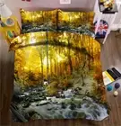 Quiet Deep Forest 3D Printing Duvet Quilt Doona Covers Pillow Case Bedding Sets