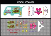 HotWheels(1/64), Kool Kombi "SD Daphne" Waterslide, Printed White First, Decals