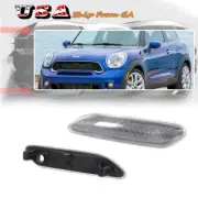 Clear Lens Fender Side Marker Light For Mini Cooper Countryman 2012-2017 R60 R61 (for: Mini)
