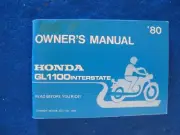 Honda 1980 GL1100 Interstate New Old Stock Factory Original Owners Manual f593