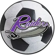 FANMATS NCAA Mount Union Purple Raiders Nylon Face Soccer Ball Rug