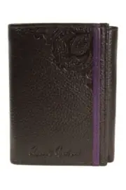 Robert Graham, "Wilkes" Leather Slim Trifold | Brown