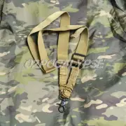 1 Point Khaki Rifle Sling - tactical military gun army gel hunting loop cqb