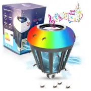 Outdoor Bug Zapper, LED Light Indoor Repellant Bluetooth Speaker with Light, ...