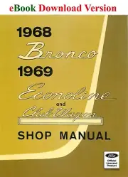 1968 Bronco 1969 Econoline and Club Wagon Shop Manual (eBook Download)