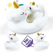 KidBloom Bath Toys, Mold Free Baby Bath Toys, Unicorn Toys for Babies, No-Hole Sensory Toys for Toddlers