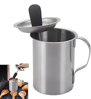 Basting Pot Set with Brush - Basting Pot with Brush for Cooking,BBQ Basting Pot and Brush Set, Multifunctional Cooking Grill Accessories