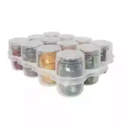 Canning Jar Container Storage Safe Crates Ball Plastic Fruit Vegetable Clear