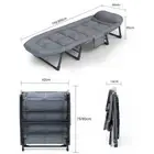 Folding Recliner Outdoor Sun Lounger Bed Reclining Deck Camping Beach Chair