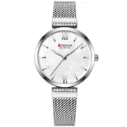 Simple Design Ladies Wrist Watch Crystal Full Steel Band Quartz Watches
