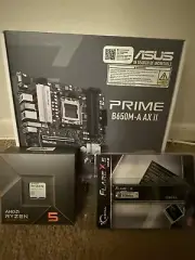 AMD Ryzen 5 7600X CPU ASUS B650M-A Prime AX II G.Skill 16GB RAM DDR5-6000 BUNDLE