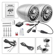 Motorcycle Bluetooth Speakers & Anti Theft Alarm remote Waterproof 5" Speaker