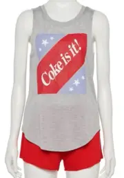 Coca Cola/Grayson Threads Pajama Set - Tank & Shorts - Coke Is It - L -NWT