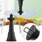 Lighthouse Shape Fly Bugs Repellent Fan Hanging Fan with Hook for Desktop J7L7~